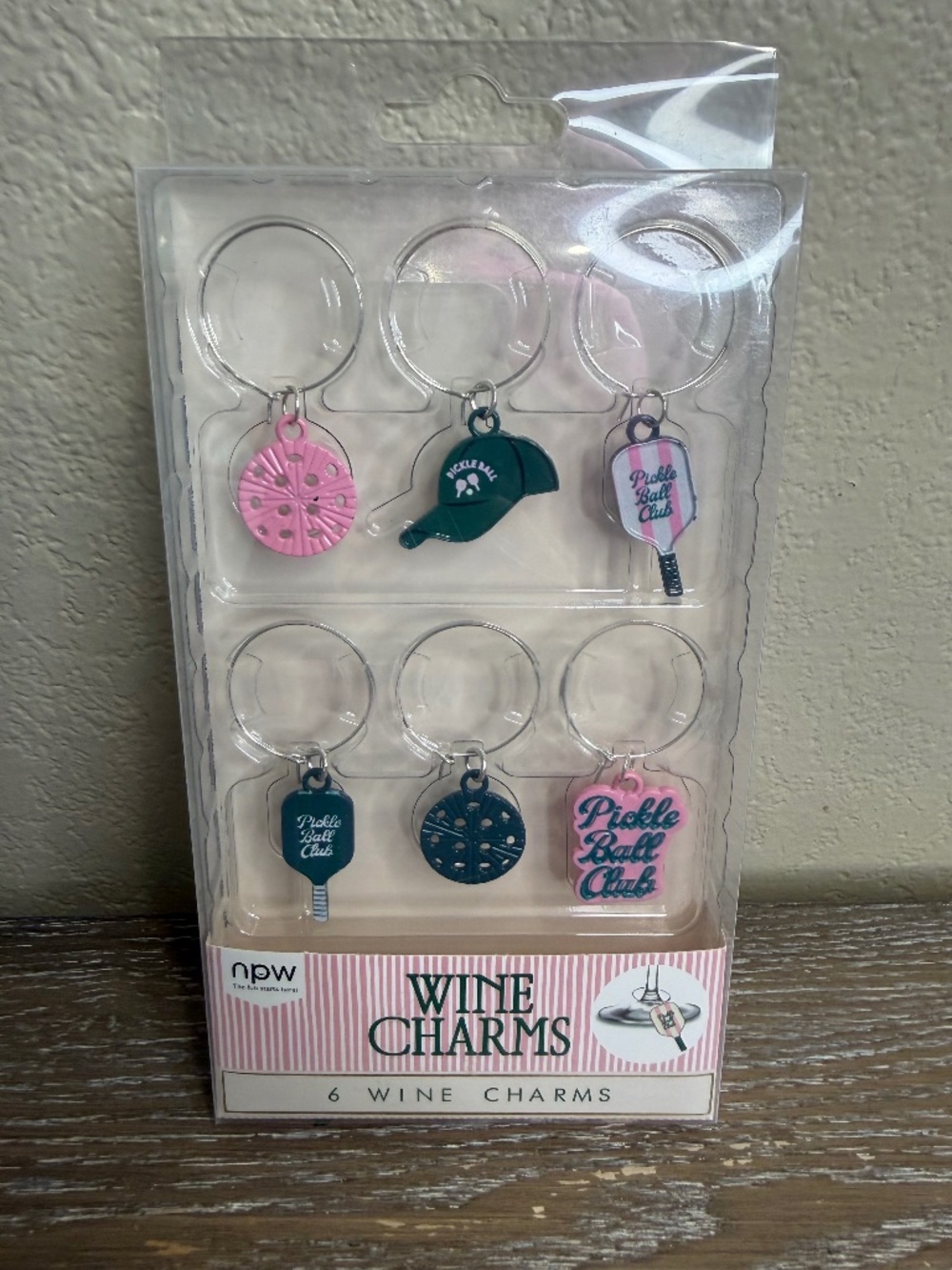 NPW nwt Pickleball Wine Charms